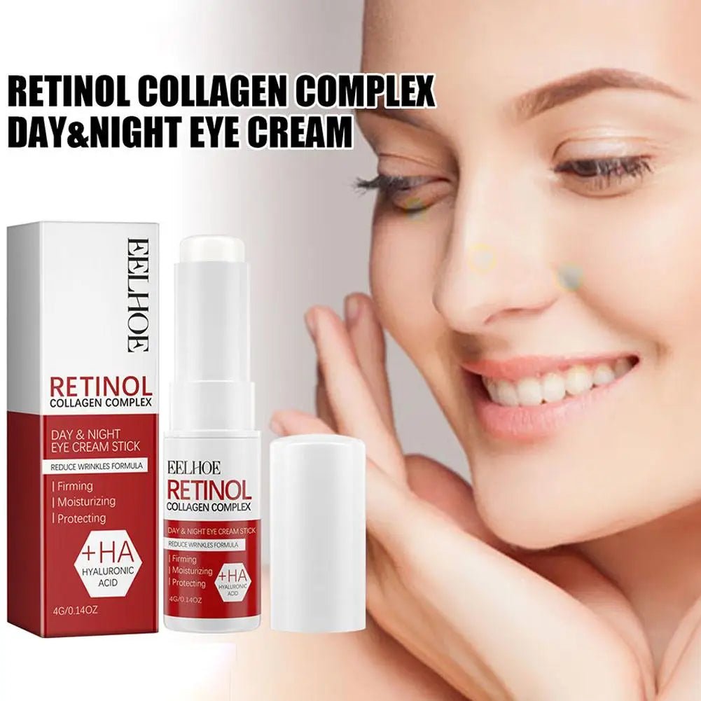 Retinol Eye Cream Stick Anti Aging Fade Dark Circles Under the Eyes Remove Eye Bags Moisturizing Firming Skin Eyes Care - Velvet Haven