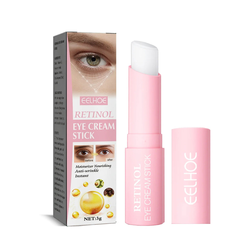 Retinol Eye Cream Stick Fade Fine Line Remove Wrinkle Eye Bags Anti-Puffiness Dark Circle Smoothing Firming Under Eye Skin Care - Velvet Haven