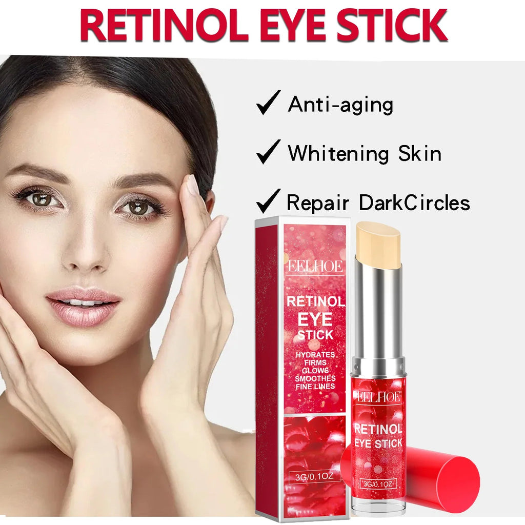 Retinol Eye Stick Anti-Wrinkle Lifting Firming Eye Cream Stick for Dark Circles & Fine Lines Moisturizing Brightening Skin Care - Velvet Haven