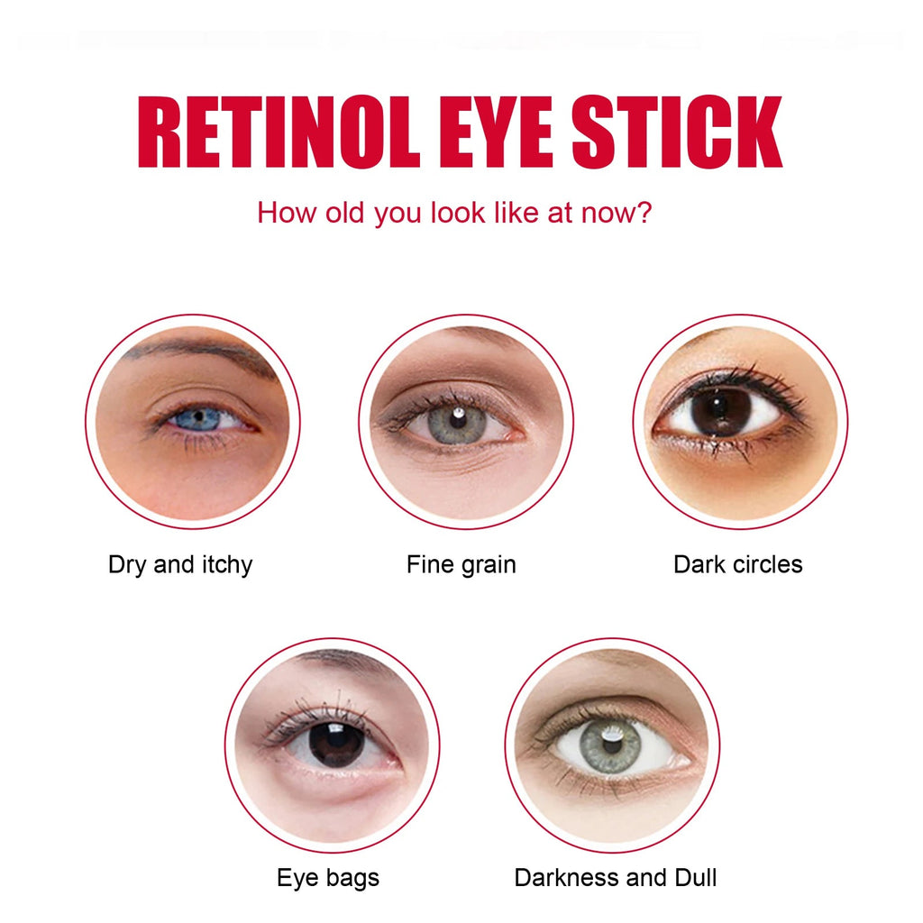 Retinol Eye Stick Anti-Wrinkle Lifting Firming Eye Cream Stick for Dark Circles & Fine Lines Moisturizing Brightening Skin Care - Velvet Haven