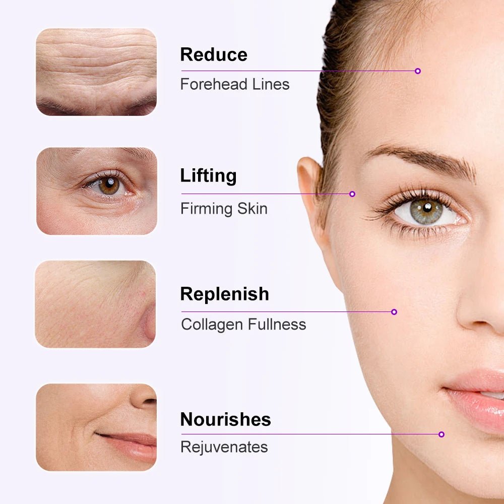 Retinol Serum Facial Wrinkle Anti-Aging Collagen Hyaluronic Skin Smoothing Tightening Rejuvenation Brighten Essence Face Care - Velvet Haven