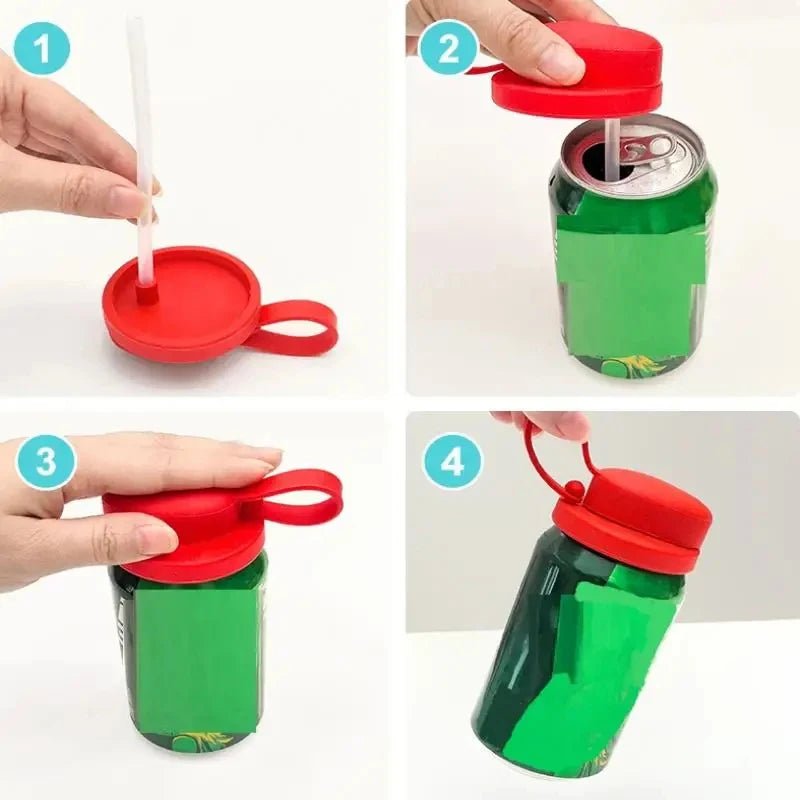 Reusable Silicone Can Lid for Soda, Cola and Beer Cans - Velvet Haven