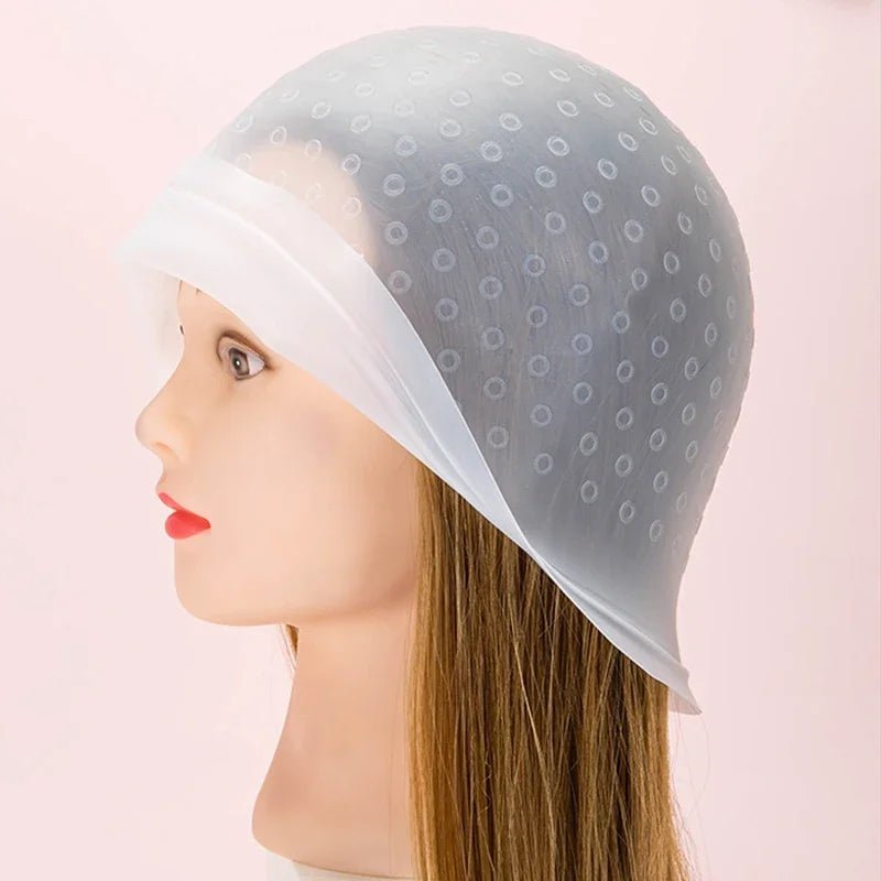 Reusable Silicone Hair Highlighting Cap with Hook Needle - Velvet Haven