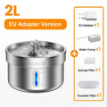 ROJECO Stainless Steel Pet Drinking Fountain Automatic Cat Water Fountain Smart Pet Water Dispenser for Dog Cat Drinking Supply - Velvet Haven