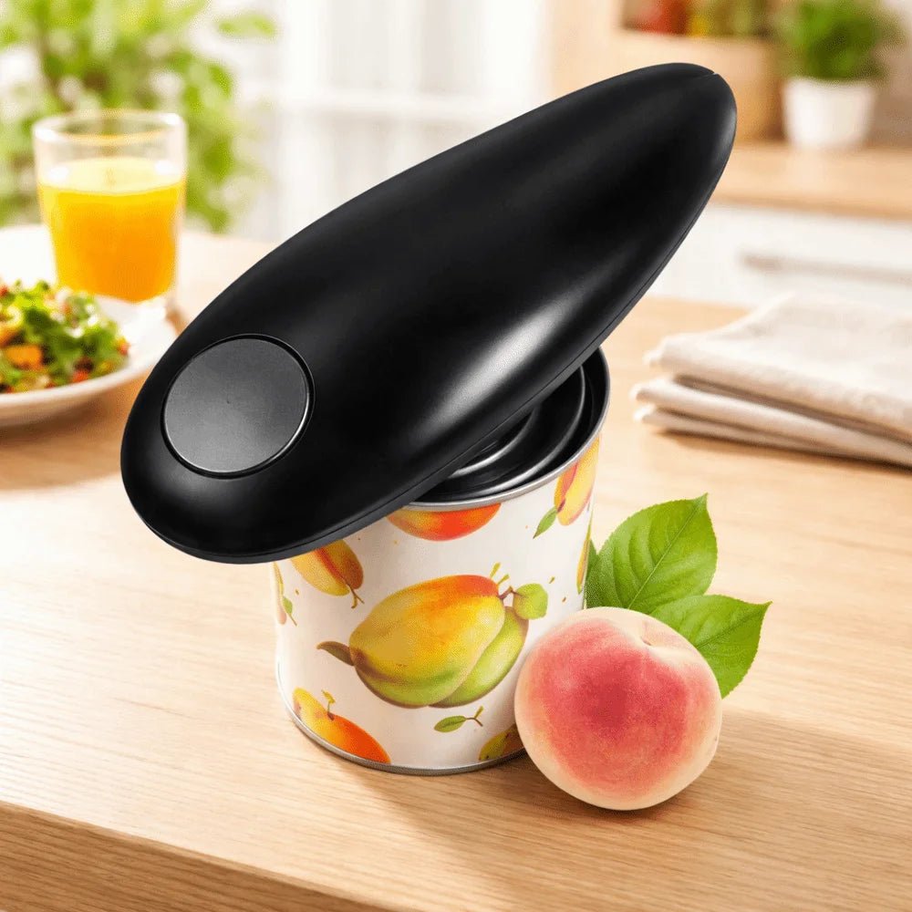 Safe Hands-Free Electric Can Opener Labor-saving Battery-Powered One Touch Jar Opener Universal Automatic Can Opener Chef - Velvet Haven