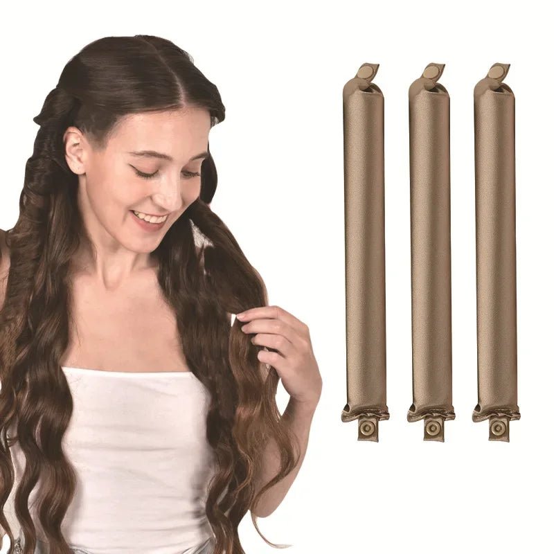 Satin Heatless Hair Curling Rods - 2/3/4 Pack - Velvet Haven