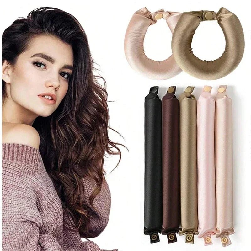 Satin Heatless Hair Curling Rods - 2/3/4 Pack - Velvet Haven