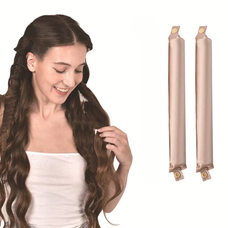 Satin Heatless Hair Curling Rods - 2/3/4 Pack - Velvet Haven