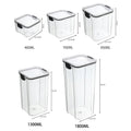 Sealed Jars Kitchen Grain Storage Organizer Large Tank Plastic Moisture-proof Storage Box Household Seasoning Jars Set - Velvet Haven