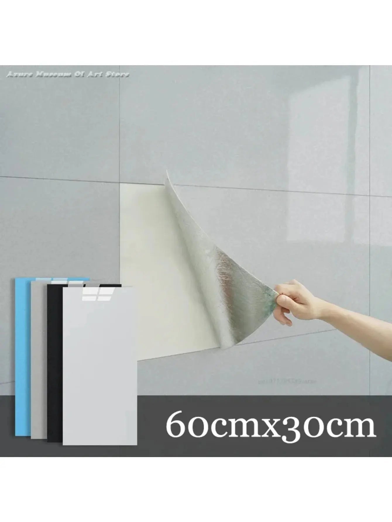 Self-adhesive Marble 10Pcs Tiles Sticker Waterproof 30cmx60cm Tiles Floor Stickers PVC Tile Kitchen Bathroom Wall Sticker - Velvet Haven