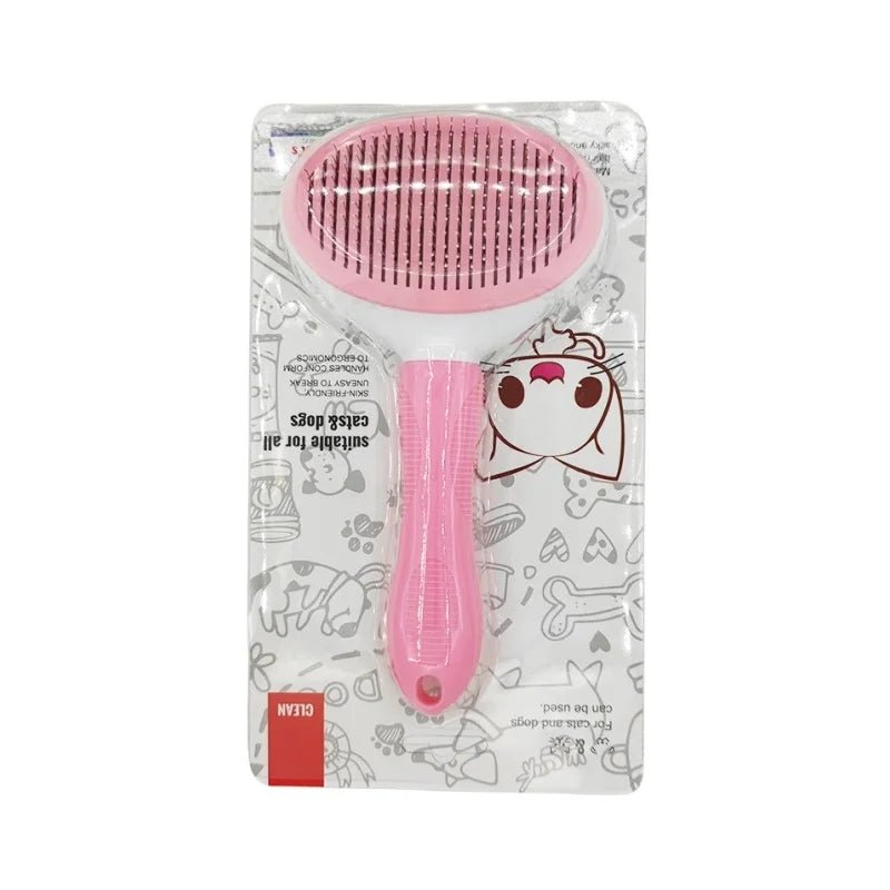 Self-cleaning Pet Hair Remove Comb Cat Slicker Brush Pet Hair Removal Comb For Cats Grooming Brushes Dog Combs Cat Accessories - Velvet Haven