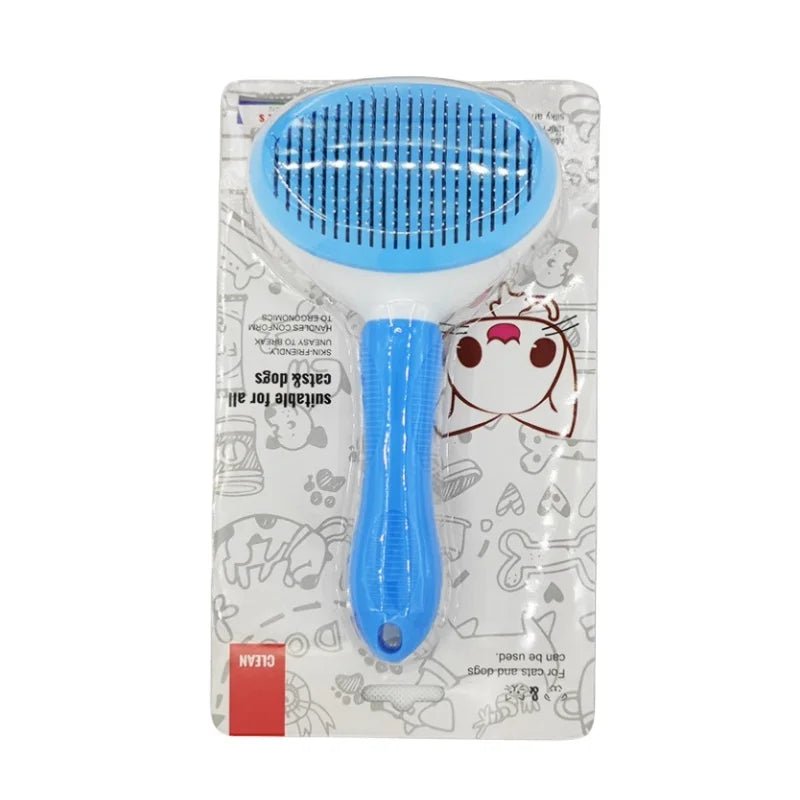 Self-cleaning Pet Hair Remove Comb Cat Slicker Brush Pet Hair Removal Comb For Cats Grooming Brushes Dog Combs Cat Accessories - Velvet Haven