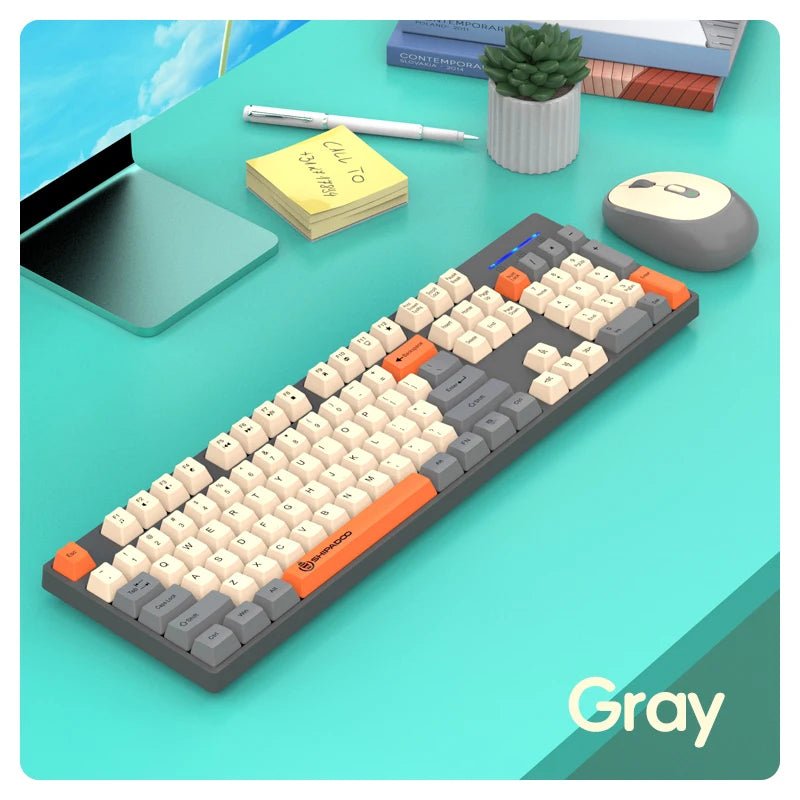 Shipadoo Gaming Wireless Keyboard and Mouse Combo Set,Computer Wireless Laptop Desktop Office PC Accessories Free Wireless Mouse - Velvet Haven