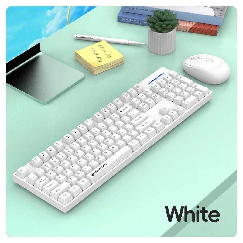 Shipadoo Gaming Wireless Keyboard and Mouse Combo Set,Computer Wireless Laptop Desktop Office PC Accessories Free Wireless Mouse - Velvet Haven