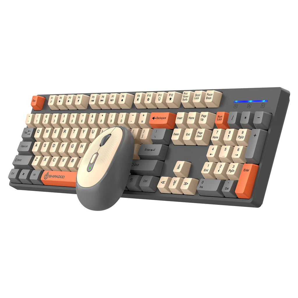 Shipadoo Gaming Wireless Keyboard and Mouse Combo Set,Computer Wireless Laptop Desktop Office PC Accessories Free Wireless Mouse - Velvet Haven