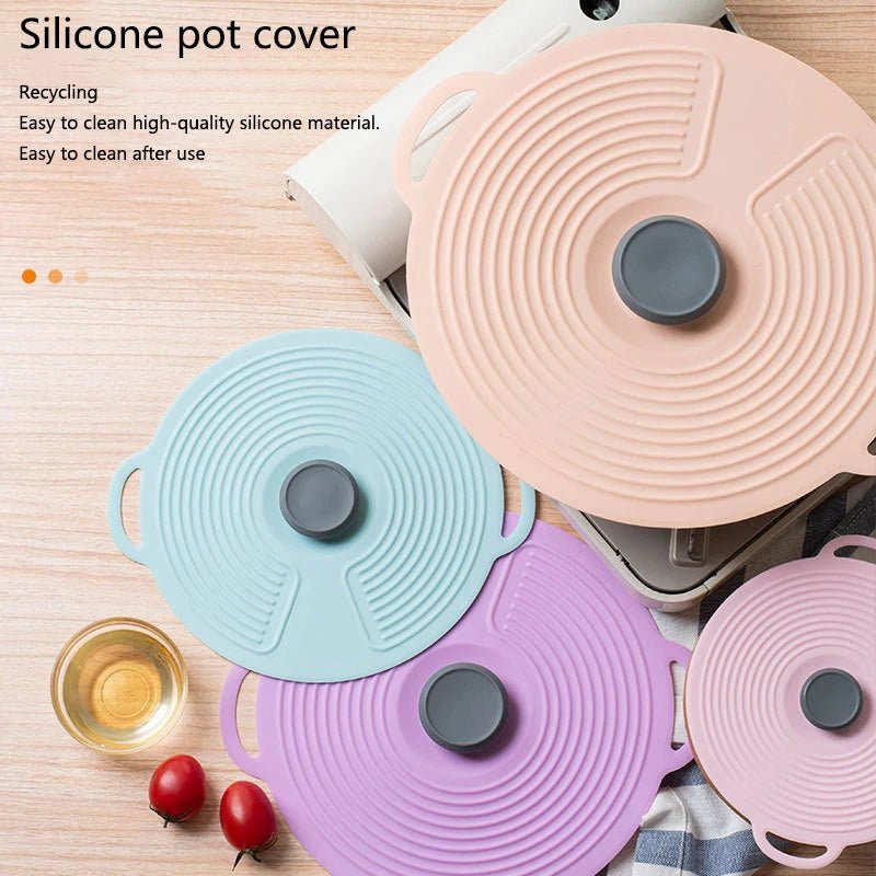 Silicone Food Lids Reusable Stretchable Bowl Covers Anti-Spill Seal Silicone Pot Lid Splash Proof Kitchen Gadget - Velvet Haven