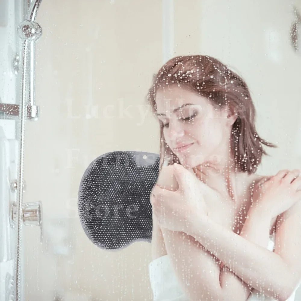 Silicone Foot Scrubber Shower Mat with Suction Cups - Velvet Haven