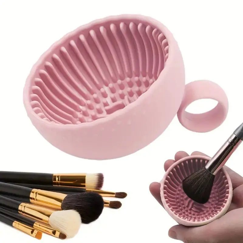 Silicone Makeup Brush Cleaner Bowl - 1 Piece - Velvet Haven