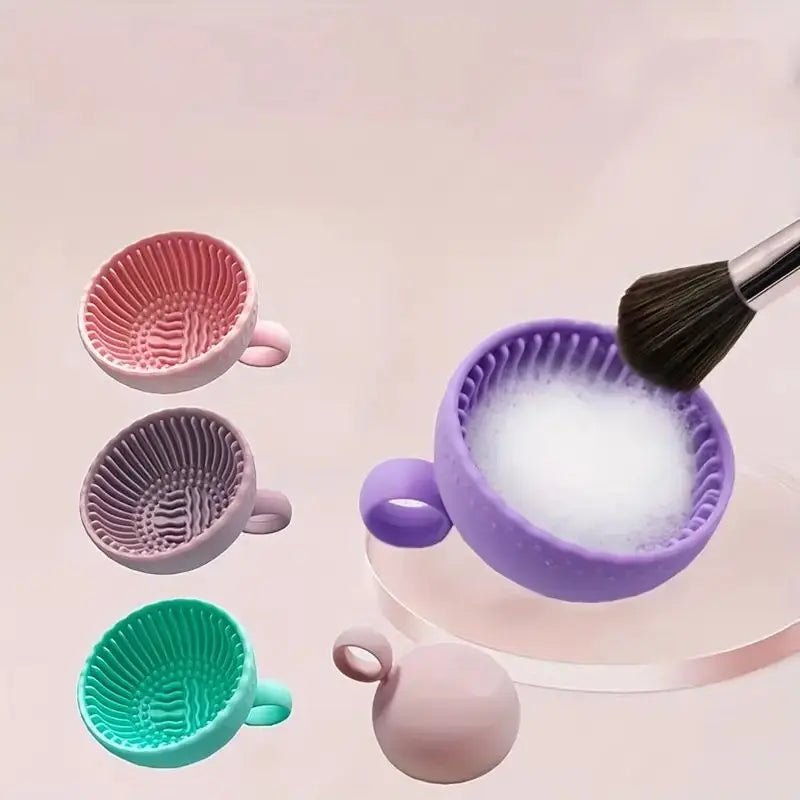 Silicone Makeup Brush Cleaner Bowl - 1 Piece - Velvet Haven