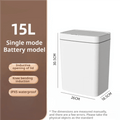 15L Smart Touchless Bathroom Trash Can with Automatic Bagging - Velvet Haven