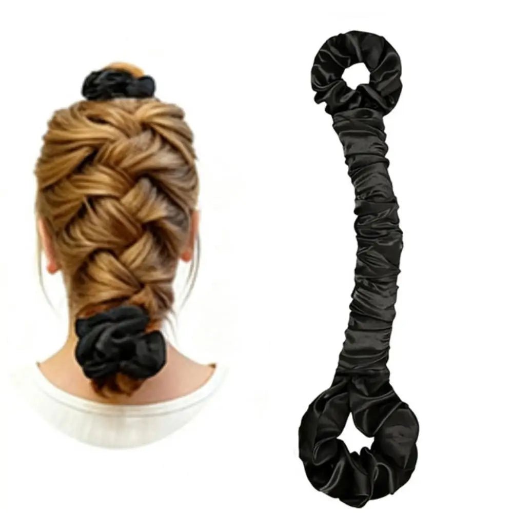 Soft Satin Heatless Curling Rod Set with Scrunchies - Velvet Haven