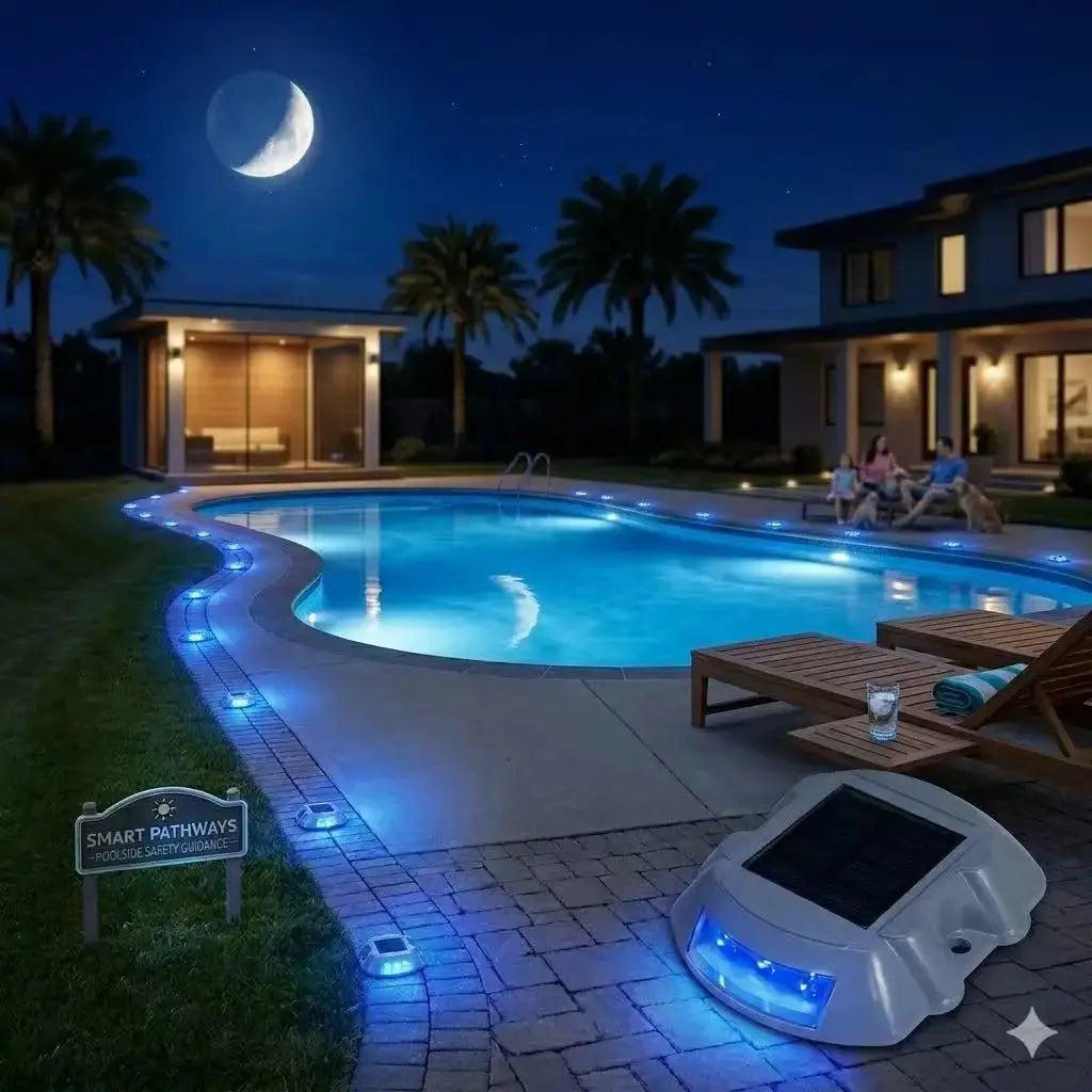 Solar Driveway Lights Deck Pathway Light Solar Dock LED Light Safety Light - Velvet Haven