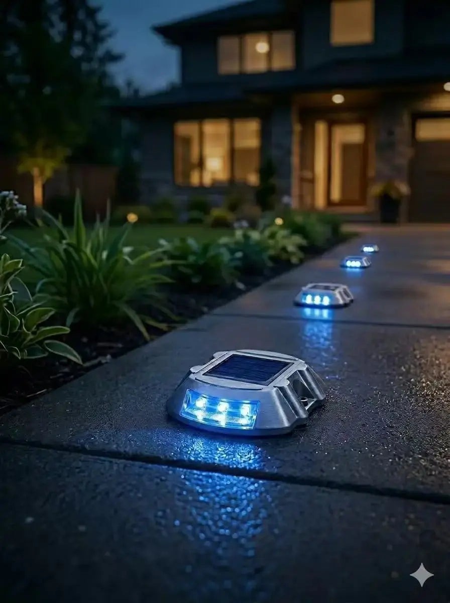 Solar Driveway Lights Deck Pathway Light Solar Dock LED Light Safety Light - Velvet Haven