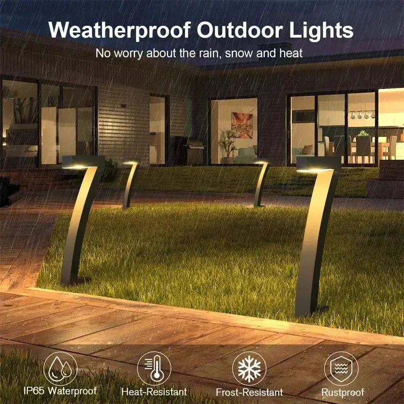 Solar LED Garden Pathway Lights, IP65 Waterproof, 4/8 Pack - Velvet Haven