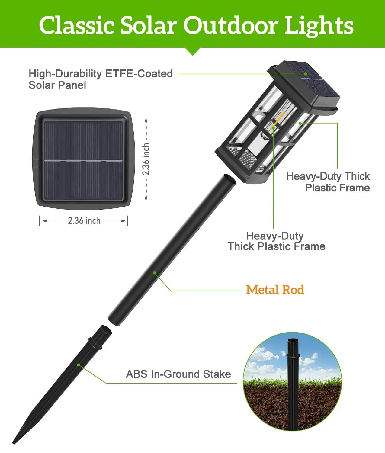 Solar Powered Pathway Lights 8 Pack IP65 Waterproof Auto On Off Outdoor Landscape Lighting Decorative Solar Garden Lamps for Patio Lawn Walkway Driveway Yard - Velvet Haven