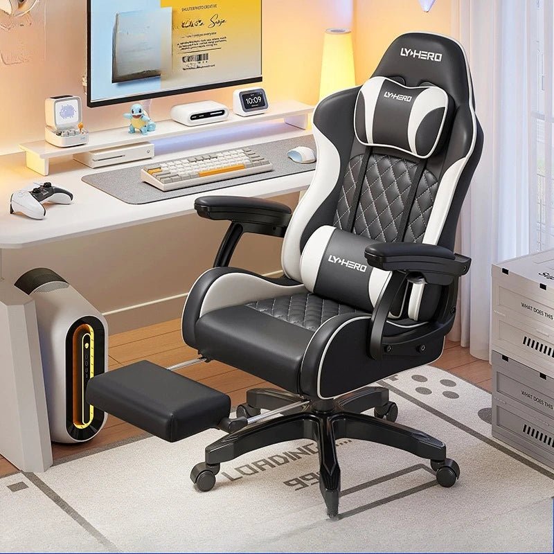 Solid Gaming Chair Home Bedroom Dormitory College Student Ergonomic Computer Chair - Velvet Haven