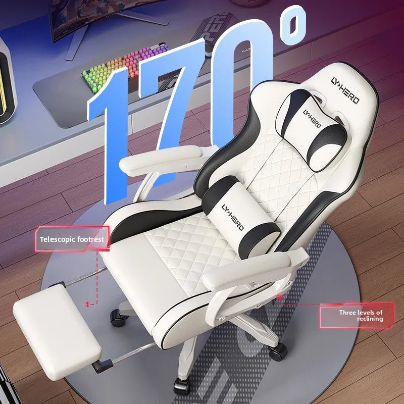 Solid Gaming Chair Home Bedroom Dormitory College Student Ergonomic Computer Chair - Velvet Haven