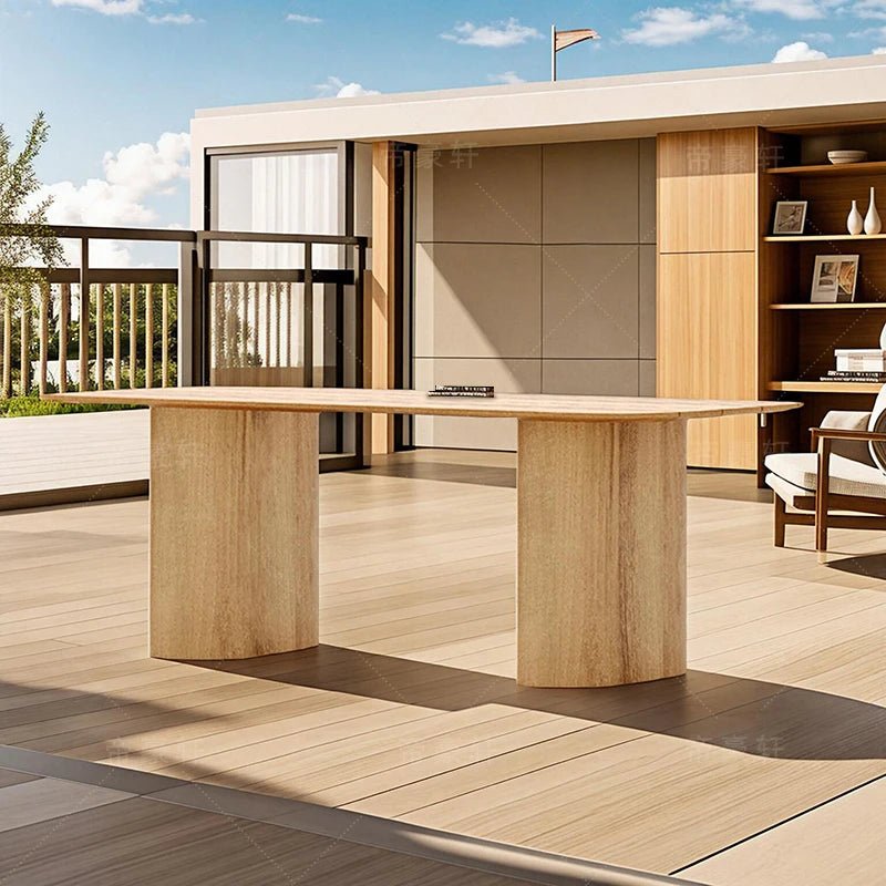 Solid Wood Outdoor Garden Table and Chairs Set - Velvet Haven