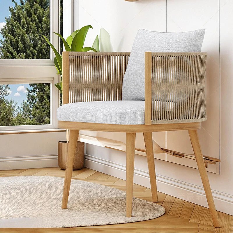 Solid Wood Outdoor Garden Table and Chairs Set - Velvet Haven