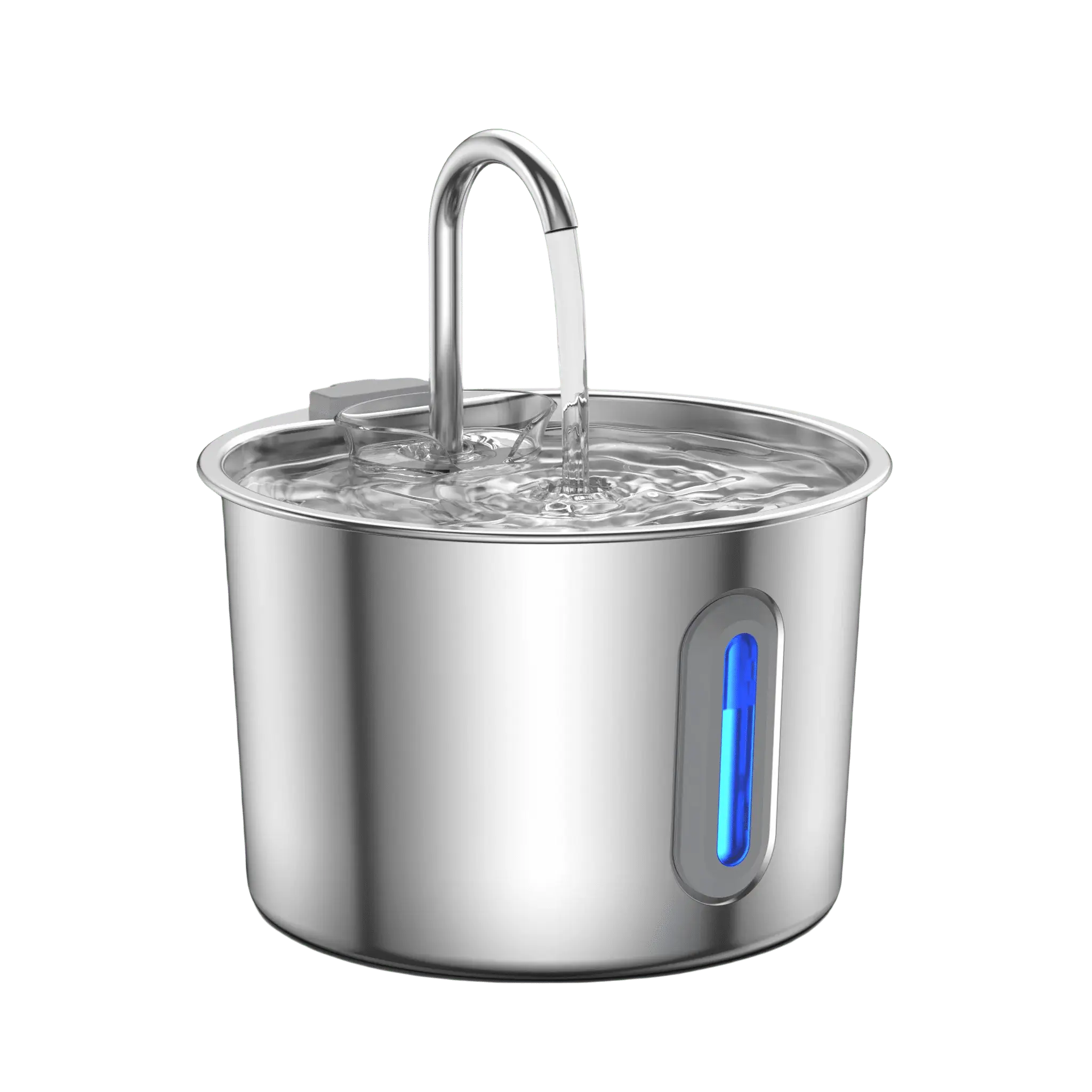 Stainless Steel Cat & Dog Water Fountain 2.2L Ultra Quiet USB Powered Automatic Pet Drinking Fountain Durable for Indoor Pets - Velvet Haven