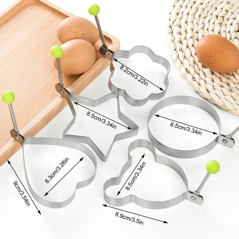 Stainless Steel Egg Rings for Pancakes & Omelettes - Velvet Haven