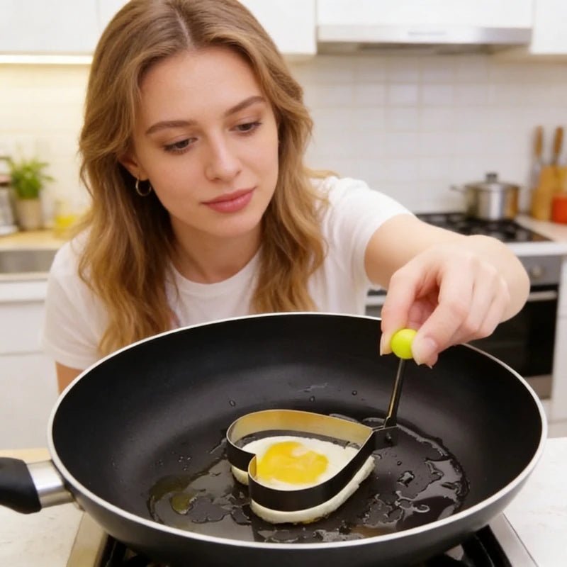 Stainless Steel Egg Rings for Pancakes & Omelettes - Velvet Haven