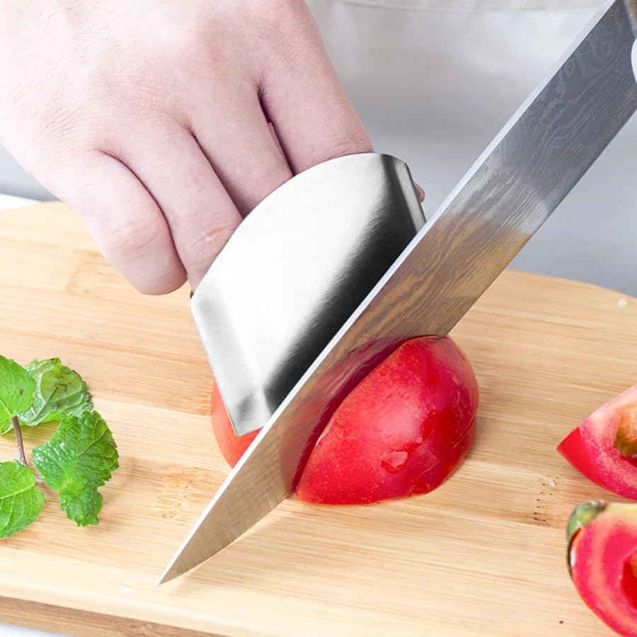 Stainless Steel Finger Guard for Cutting Meat & Vegetables - Velvet Haven
