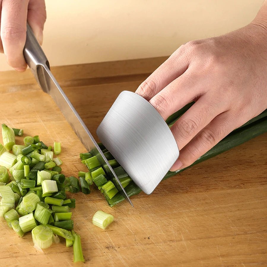 Stainless Steel Finger Guard for Cutting Meat & Vegetables - Velvet Haven