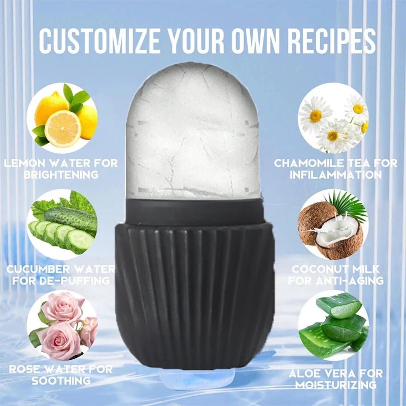 Stainless Steel Ice Face Roller Facial Skin Care Tool - Velvet Haven