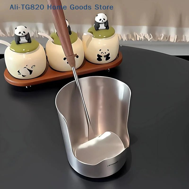 Stainless Steel Spoon & Pot Lid Holder for Kitchen - Velvet Haven