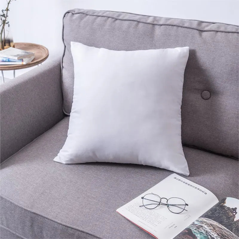 Premium white throw pillow insert with soft bounce-back filling for decorative pillow covers