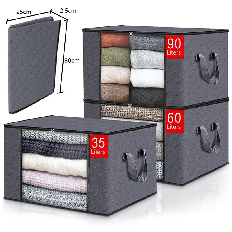 Large Foldable Clothes & Blanket Storage Bags - Velvet Haven