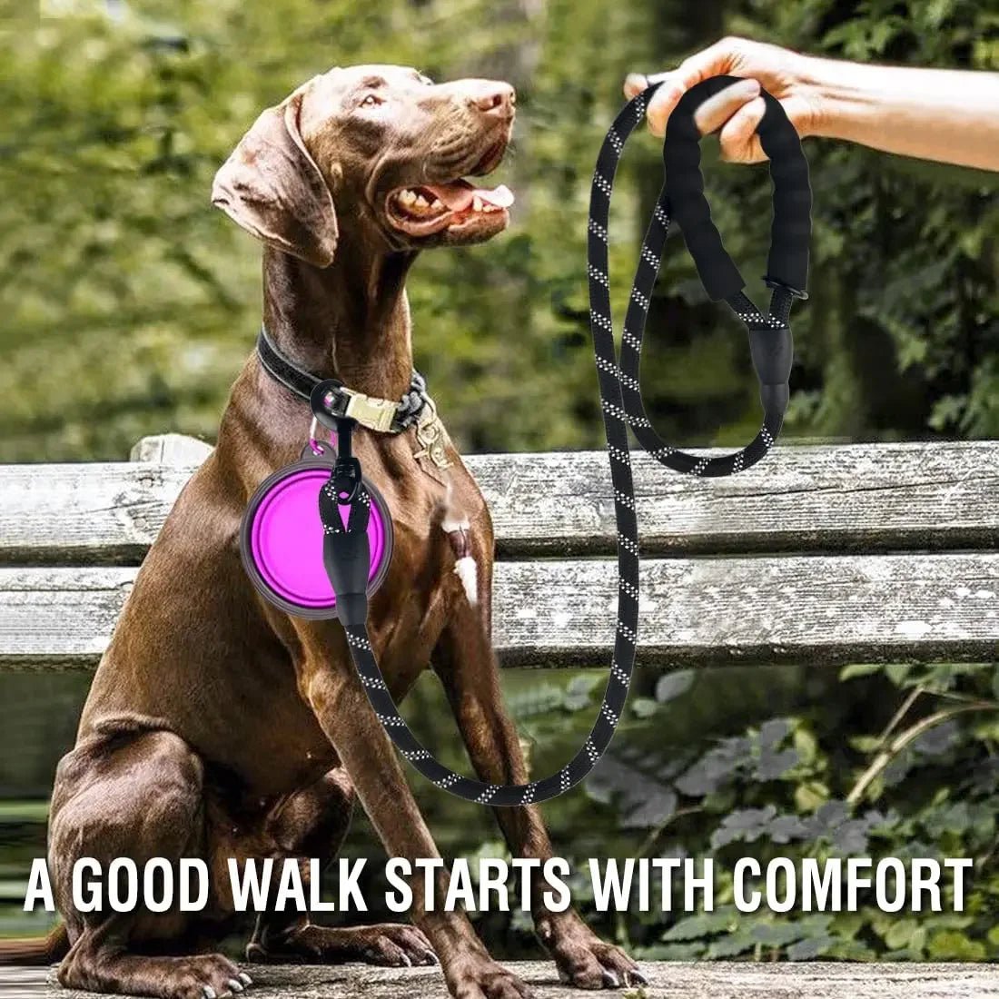 Strong Dog Leash Pet Leashes Reflective Leash For Big Small Medium Dog Leash Drag Pull Tow Golden Retriever - Velvet Haven