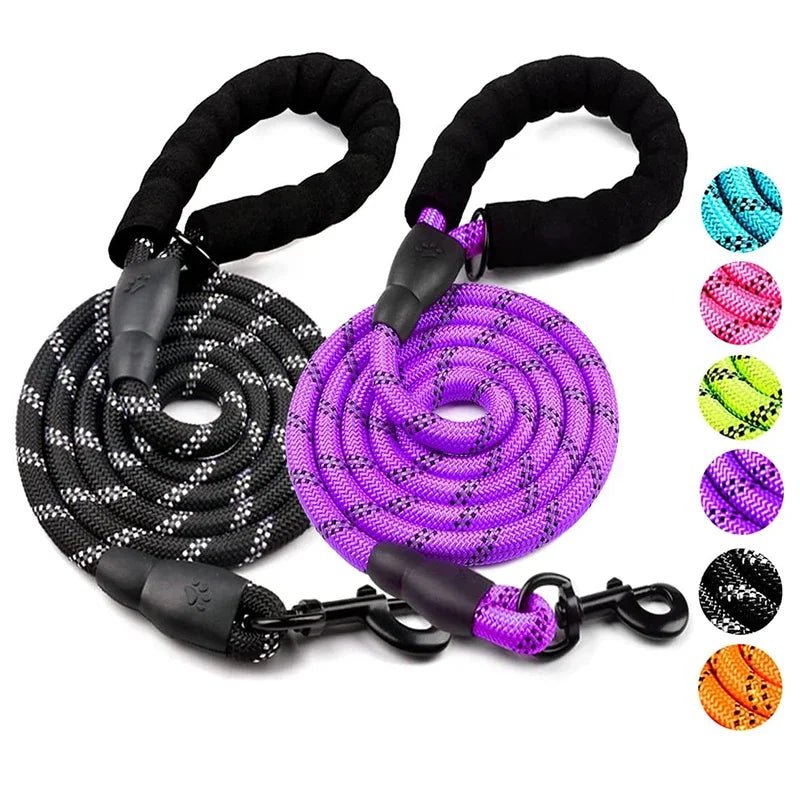 Strong Dog Leash Pet Leashes Reflective Leash For Big Small Medium Dog Leash Drag Pull Tow Golden Retriever - Velvet Haven