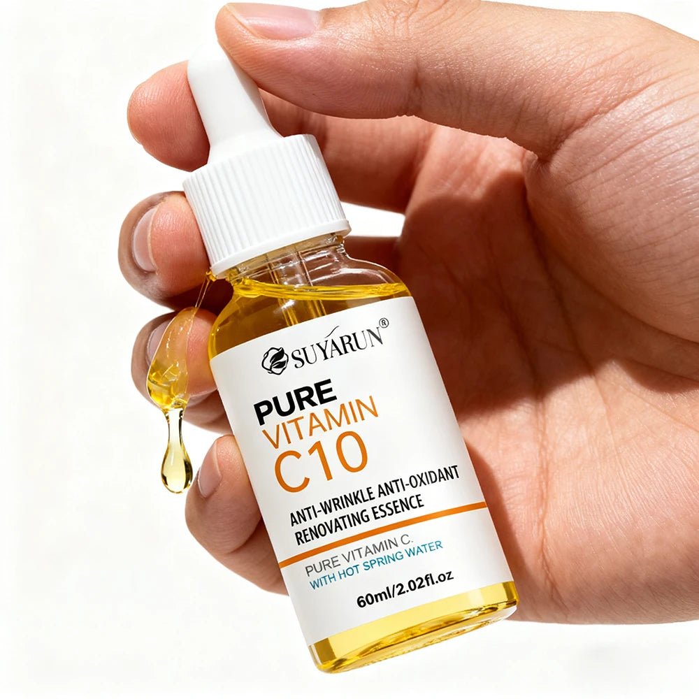 SUYARUN 10% Vitamin C Serum for Face - Brightening Anti-Aging Treatment, Dark Spot Corrector with Hyaluronic Acid & Vitamin E. - Velvet Haven