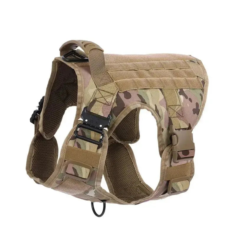 Tactical Dog Harness, Adjustable No-Pull Handle Service Vest Heavy Duty Pet Large Breed, Dog Vest for Training Hunting Walking - Velvet Haven