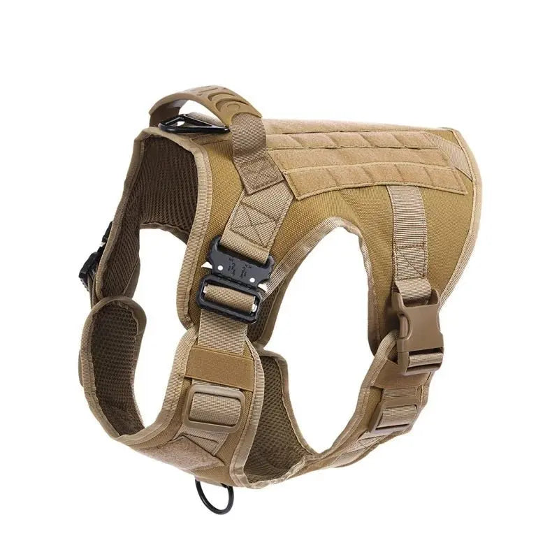 Tactical Dog Harness, Adjustable No-Pull Handle Service Vest Heavy Duty Pet Large Breed, Dog Vest for Training Hunting Walking - Velvet Haven