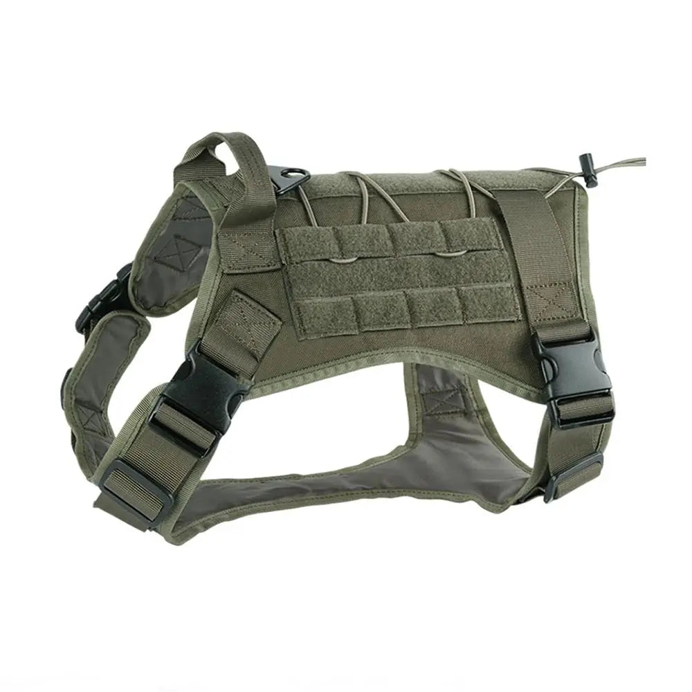 Tactical Dog Harness for Large Pet Harness No-Pull Service Vest Adjustable Military Dog Vest for Training Hunting Walking - Velvet Haven