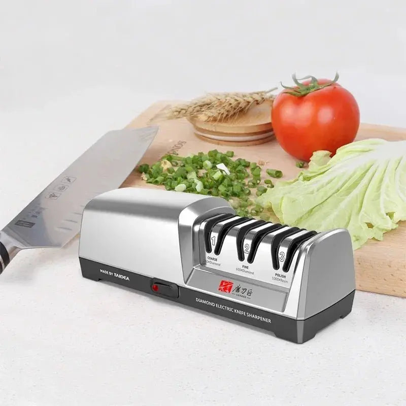 TAIDEA Professional Electric Knife Sharpener - 3-Stage System, Restore and Polish Blades Effortlessly Kitchen Sharpener - Velvet Haven