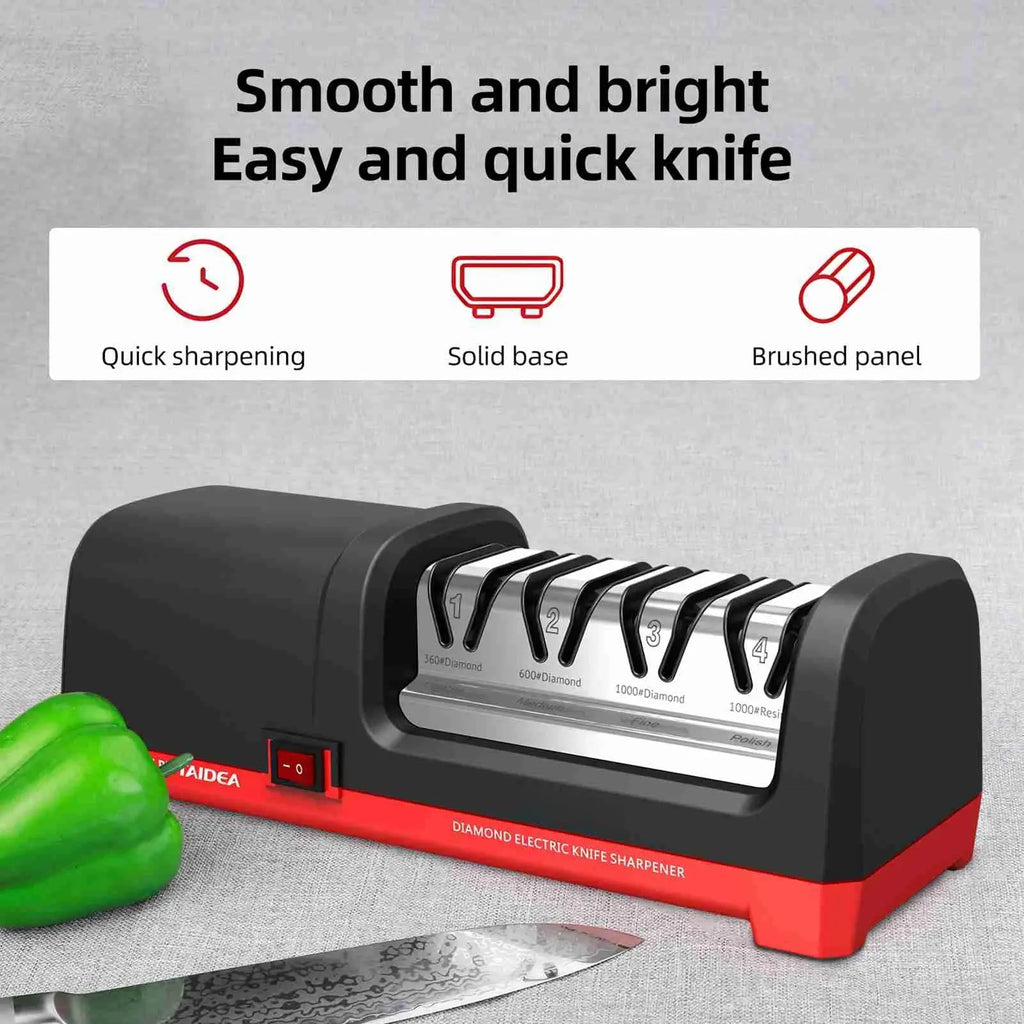 TAIDEA TG2102 4 Stage Electric Knife Sharpener 20-Degree Grinding Edge Knife Sharpener for Kitchen Knives - Velvet Haven